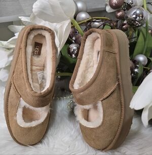 Ugg Bea Mary Jane Chestnut Women's Shoes size8 New